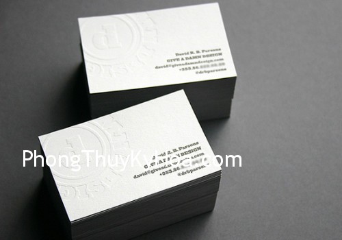 21 in card visit tai hanoi Hỏi Đáp Phong Thủy: Danh thiếp