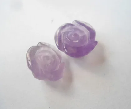 Mặt nhẫn mẫu đơn thạch anh tím FS6061
